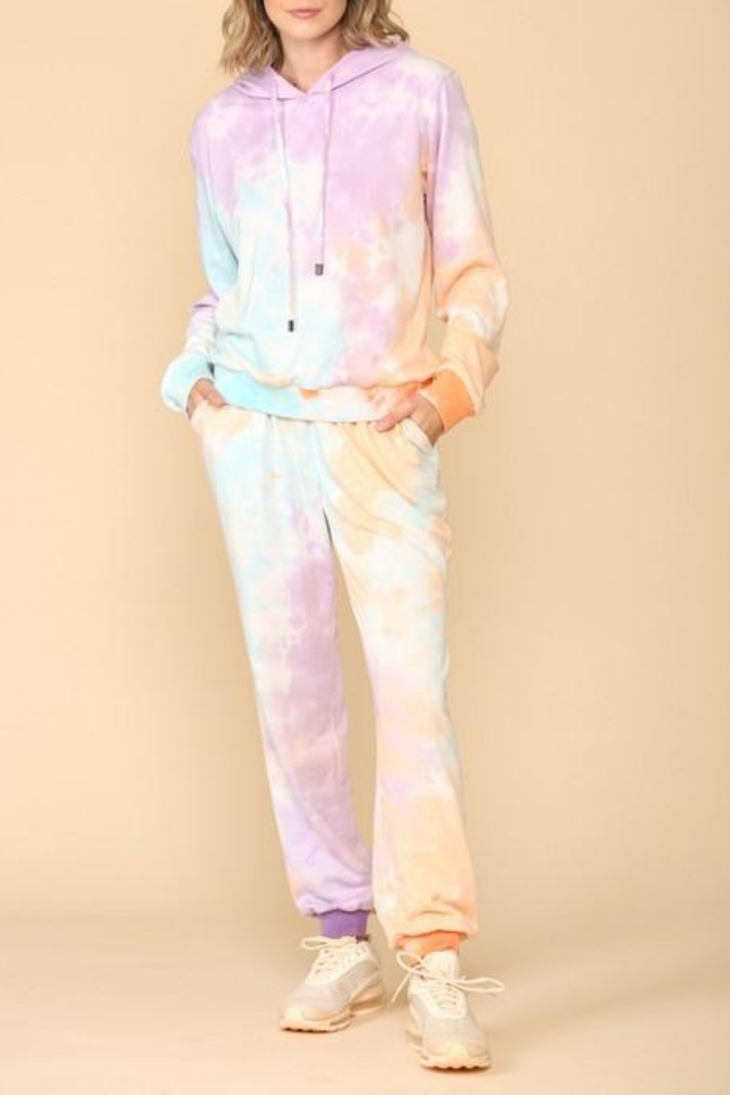 tie dye hoodie jogger set