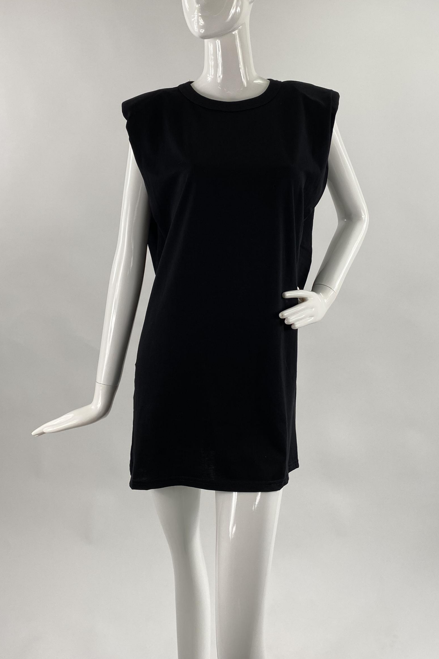 padded shoulder muscle dress