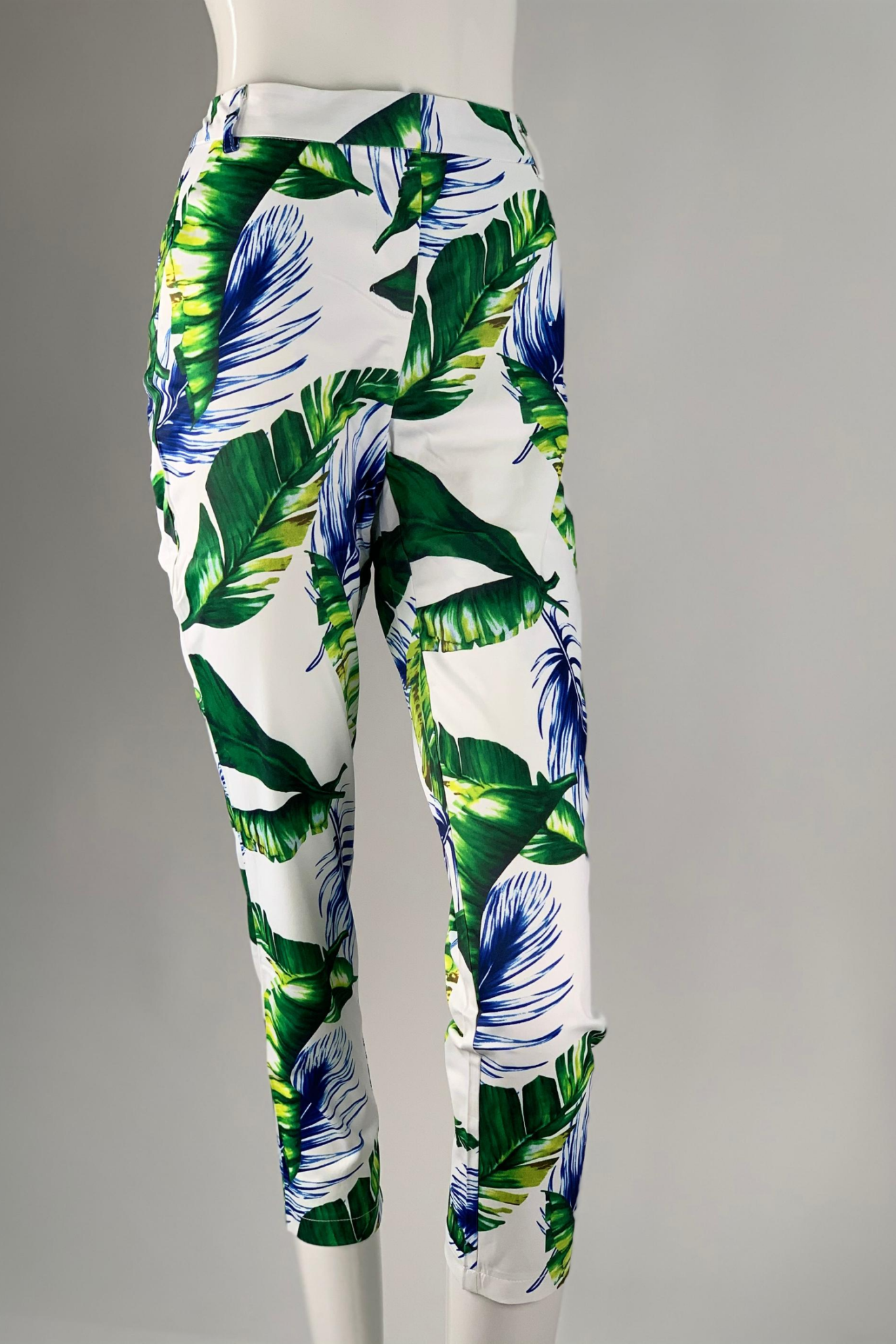 leaf print pants