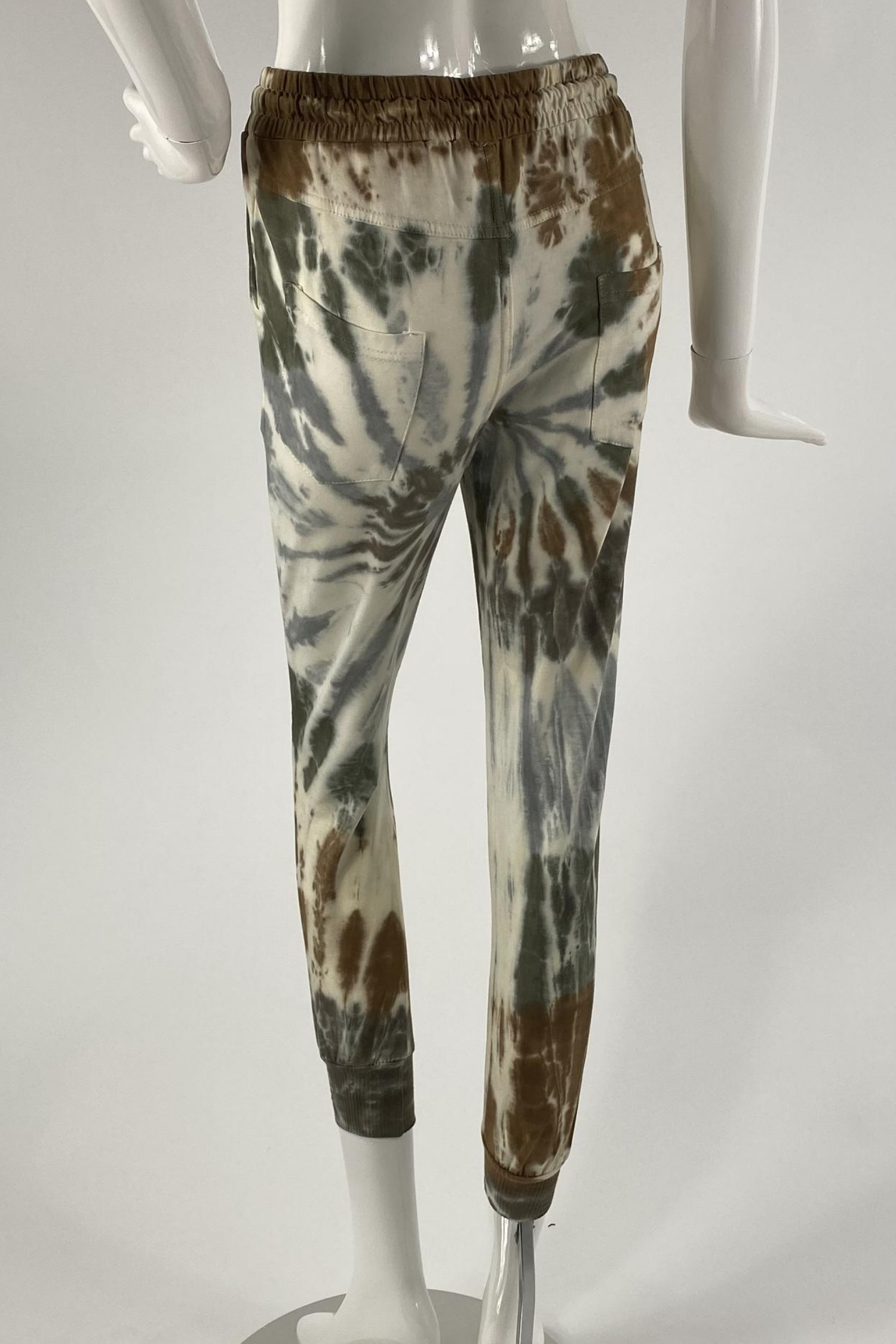 tie dye cuffed joggers