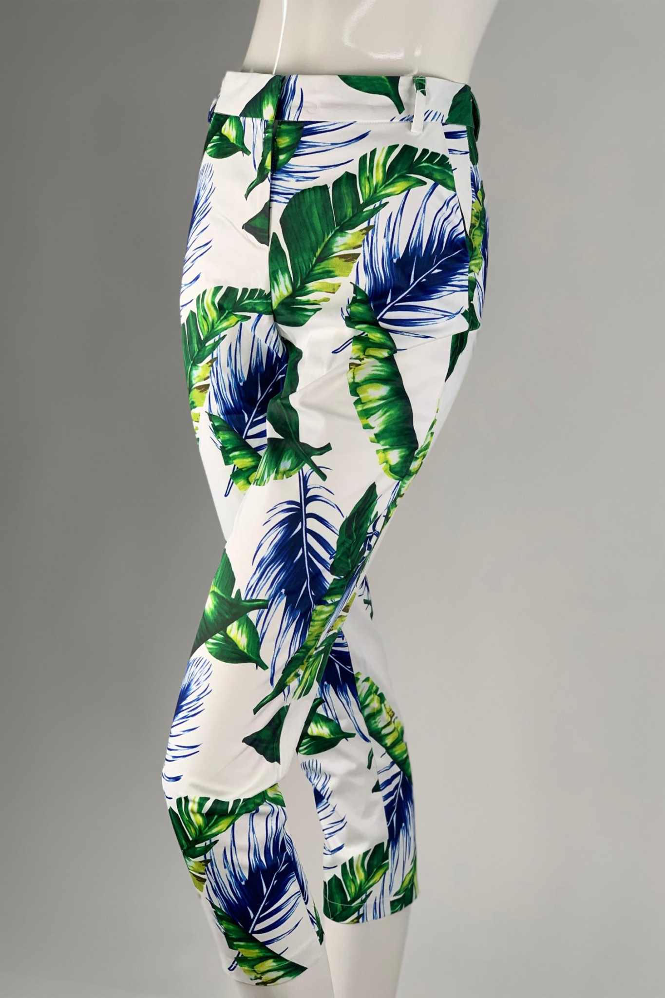 leaf print pants