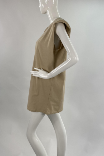 padded shoulder muscle dress