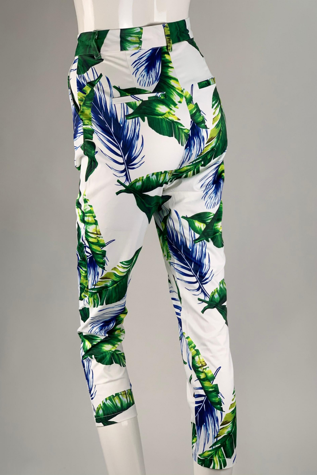 leaf print pants